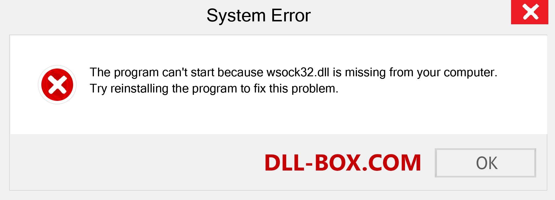  wsock32.dll file is missing?. Download for Windows 7, 8, 10 - Fix  wsock32 dll Missing Error on Windows, photos, images